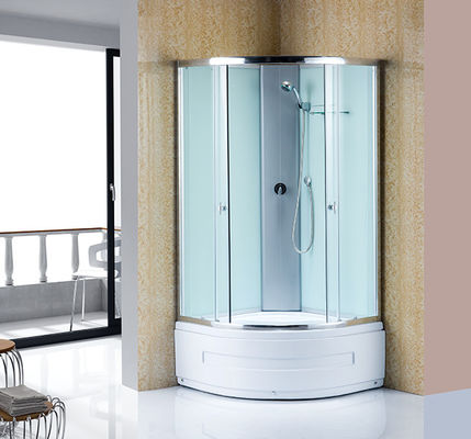 角のシャワーの単位900x900x2150mmを滑らせる浴室