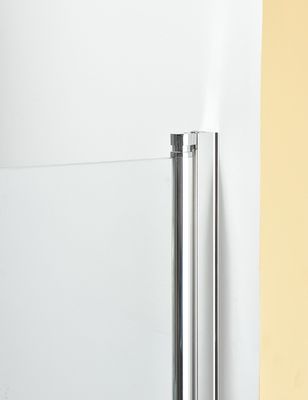 55&quot; X47」ピボット シャワー・カーテン6mmの明確なガラス銀製アルミニウム フレーム