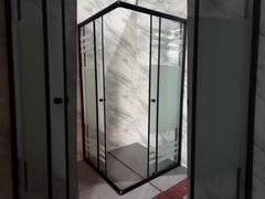 モダン用 フロースト印刷ガラス付きのカスタマイズ可能な四角形シャワーキャビネット