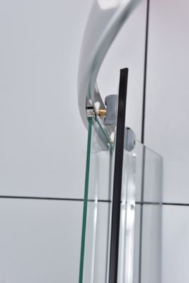 Chromeのアルミニウム角の記入項目のシャワーのエンクロージャの明確なガラス5mm