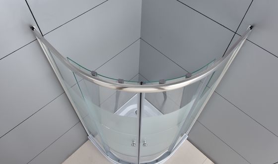 Chromeのアルミニウム角の記入項目のシャワーのエンクロージャの明確なガラス5mm