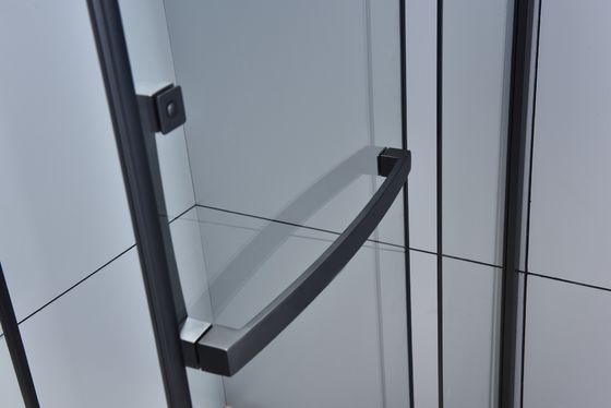 緩和されたガラス角の象限儀のシャワーのエンクロージャの黒ISO9001